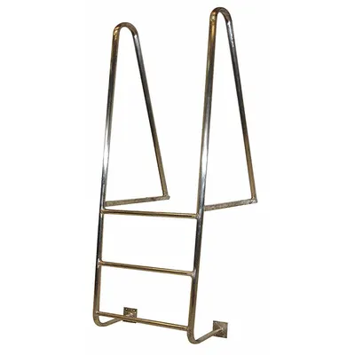 TRI-ARC Fixed Ladder: 8 ft Overall Ht, 21.1 in Overall Wd, Aluminum, 300 lb Load Capacity - Walk Through Fixed Ladders