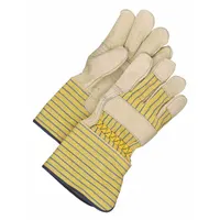 BDG Leather Gloves: L ( 9 ), Cowhide, Premium, Glove, Full Finger, Gauntlet Cuff, Wing Thumb, 1 PR (MPN 40-1-2812EY5)