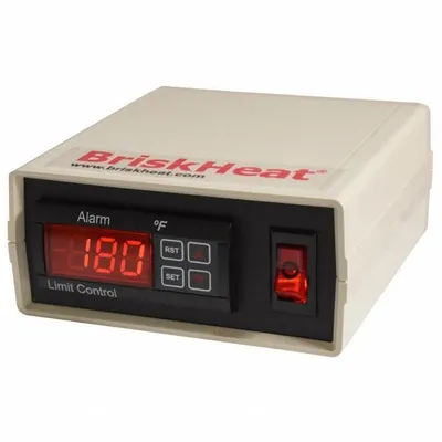 BRISKHEAT Temperature Controller: HL101, 1/32 DIN Size, J, On/Off Action, 115V AC - Temperature Controllers
