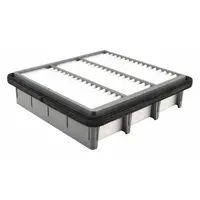 Rectangular panel engine air filter for buses. Compatible with Hyundai vehicles. Overall length 7 3/4 inches. Baldwin Interchange number PA4401
