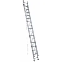 WERNER Extension Ladder: 32 ft Ladder Size, Aluminum, 300 lb Load Capacity, 67 lb Wt, 2 Sections (MPN D1532-2)