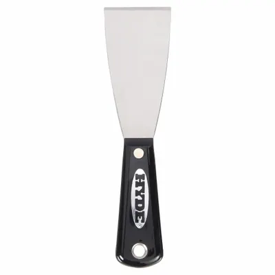 HYDE Putty Knife: Bld. Mat. Carbon Steel, Hdl. Mat. Nylon, Stiff - Standard Scrapers