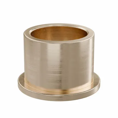 OILITE Flanged Sleeve Bearing: Bronze, SAE 841, 12 mm Bore, 15 mm OD, 12 mm Lg - Lubricated General Purpose Metallic Flanged Sleeve Bearings
