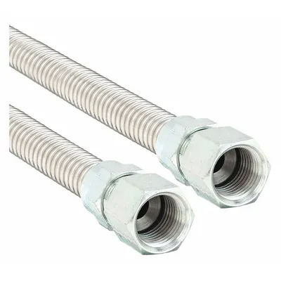 DORMONT Gas Connector: 1/2 in Hose Inside Dia., 4 ft Hose Lg, 106,000 BTU Capacity - Range Connectors