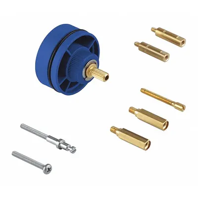 GROHE Volume Control Extension: Use with Hot/Cold Water, Metal, Unfinished - Faucet Stems, Spindles, Filters & Cartridge Parts
