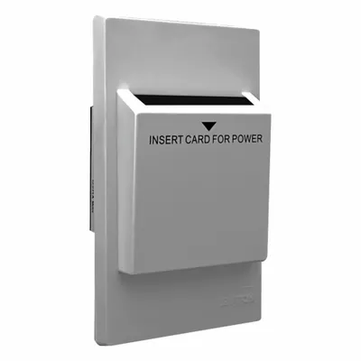 LEVITON HKSWP-G Key Card Wall Plate, Gray - Key Card Wall Plates