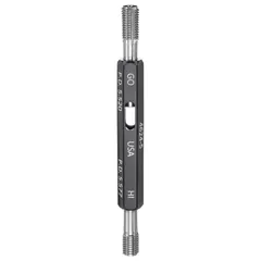 Metric thread gauge for verifying M5-0.80 coarse right-hand external threads prior to helical insert installation. Used in machining, automotive, and general industrial maintenance to confirm thread size and pitch.