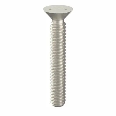 TAMPER-PRUF SCREW Tamper Resistant Screw: #10-24 Thread Size, 1 1/4 in Lg, Stainless Steel - Flat Head Tamper-Resistant Machine Screws