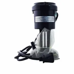 Plastic pump designed for window evaporative coolers. Circulates water to maintain pad saturation and cooling efficiency. Compatible with ESSICK AIR model RN46W. Suitable for residential and light commercial applications.