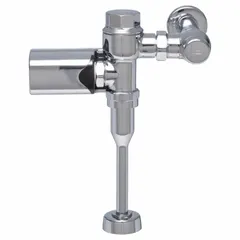 Battery-powered automatic flush valve for urinals with top spud location and 11-1/2 inch rough-in. Operates at 0.125 gallons per flush. Suitable for commercial restroom installations requiring sensor-operated flushing.