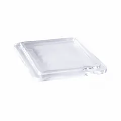 Glass cover designed for use with a 20-sample capacity staining dish. Protects slides during staining procedures and helps prevent contamination and reagent evaporation. Suitable for histology and pathology laboratory applications.