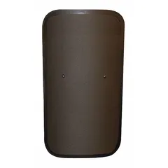 Curved aramid ballistic shield rated NIJ IIIA, providing handgun-level protection. Measures 26 in height by 18 in width and weighs 6.2 lb. Suitable for law enforcement and security personnel requiring mobile cover against ballistic threats.