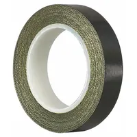 TAPECASE Cloth Tape: 2 in Wd, 18 yd Lg, 8 mil Thick, Silicone, Polyethylene Coated Cloth, Black