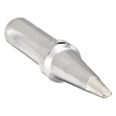 Screwdriver-style soldering tip with 2.4 mm width and 33 mm length. Designed for use with the PES50 handpiece. Suitable for through-hole and general-purpose soldering tasks in electronics assembly, rework, and repair.