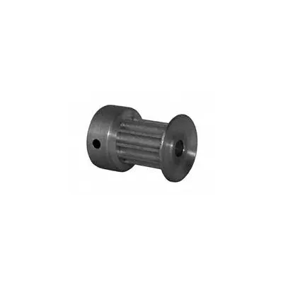 Dayton Timing Pulley: Curvilinear, Fixed, For 9 mm Belt Wd, 10 Teeth, 3 mm Pitch - HTD Section Fixed-Bore Timing Pulleys with Hub