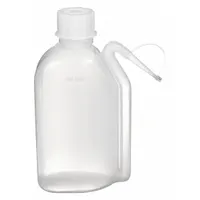 DYNALON Wash Bottle: 500 mL, No Imprinting, Colorless, Narrow, Integrated Spout Spout, Colorless (MPN 224115)