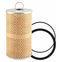 Cartridge oil filter element with cellulose media, 8 in overall height and 4 1/4 in outside diameter. Includes (2) attached grommets. Used for oil filtration in internal combustion engines