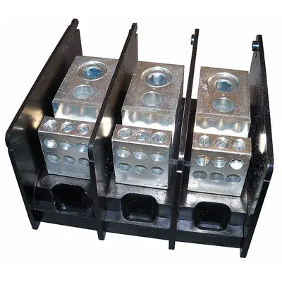 MERSEN Power Distribution Block: Open, Lug, Lug - Open Blocks with Lugs