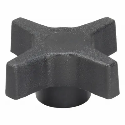 INNOVATIVE COMPONENTS 4-Arm Knob with Threaded Hole - 4-Arm Knobs with Threaded Hole