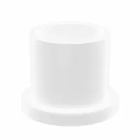 OILITE Flanged Sleeve Bearing: PTFE, 5/8 in Bore, 3/4 in OD, 3/4 in Overall Lg, White, 10 PK (MPN VF-1012-06B)