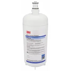 This quick-connect water filter is designed for ice machines and refrigerators, featuring a prefilter wrap media to reduce chlorine taste. With a flow rate of 2.5 gpm and an overall height of 14 1/2 inches, it fits in tight spaces to improve water quality for drinking and ice production.