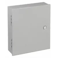 HOFFMAN Enclosure: Steel, 14 in x 12 in x 8 in, NEMA 1, Solid Cover, Hinged, Painted (MPN A14N128)