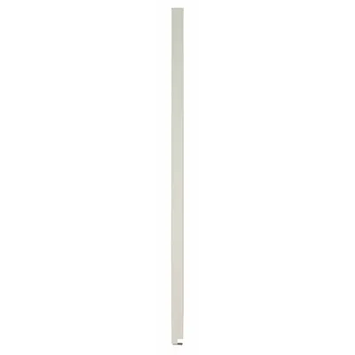 ASI GLOBAL PARTITIONS Partition Column: Plastic Polymer, Pebble, Cream, 82 in Ht, 12 in Wd - Pilasters for Bathroom Partitions