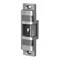 This rim electric strike is designed for use with rim-type exit devices in commercial door access control systems. It features a stainless steel construction, 6 in height, and 24V input voltage with a Heavy Duty performance rating. Suitable for applications requiring controlled egress, such as integrating with card readers or keypads