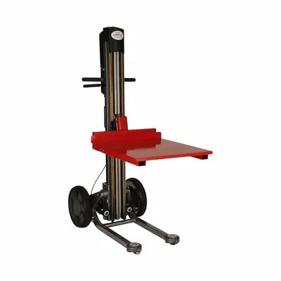 MAGLINER Powered Stacker: 350 lb, 48 in Max Lifting Ht, Fixed Fork, 24 in L x 24 in W Fork - Modular Electric-Lift & Manual-Push Fork-Over Stackers