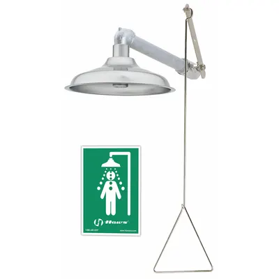 HAWS 8123 Wall-Mount Emergency Shower - Wall-Mount Showers