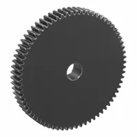 Hubless Spur Gear: Module m 1.5, 70 Teeth, 15 mm Bore Dia, Black Oxide Coated Carbon Steel, Hubless (MPN SSA1.5-70)