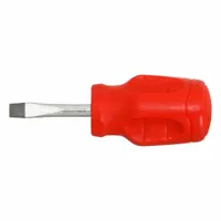 PROTO Screwdrivers: 1/4 in Tip Size, Stubby Lg, 3 1/2 in Overall Lg, 1 1/2 in Shank Lg, Not ESD Safe (MPN JK14112RF)