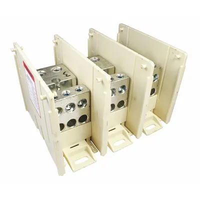 BURNDY Power Distribution Block: Open, Lug, Lug - Open Blocks with Lugs