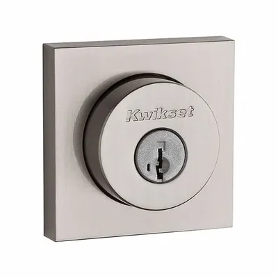 KWIKSET Single Cylinder Deadbolt: Cylindrical, 1 3/4 in Door Thick - Max - Standard Cylindrical Deadbolts