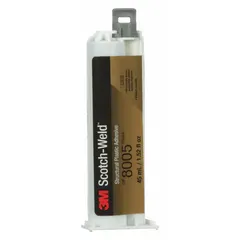 Ambient-cured acrylic adhesive supplied in a 45 mL dual-cartridge format for two-part applicators. The black, thick liquid formulation is used for structural bonding of plastics, metals, and composites in assembly, repair, and fabrication applications.