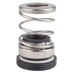 Mechanical seal designed to prevent fluid leakage in rotating equipment such as pumps and mixers. Suitable for general industrial applications including water, wastewater, and chemical processing systems where reliable shaft sealing is required.