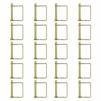Safety Pins: Inch, 2 in Wire Dia, 3 1/4 in Shank Lg, 5/16 in Pin Dia, Snap, Square, Steel, 20 PK (MPN 6605320)