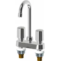CHICAGO FAUCETS Handle-Operated Faucet: 895, Centerset, Cast Brass, Polished Chrome Finish, Aerated (MPN 895-765ABCP)