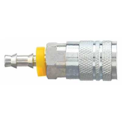 SPEEDAIRE Quick Connect Hose Coupling: 1/4 in Body Size, 1/4 in Hose Fitting Size - Industrial Interchange Steel Quick-Connect Air Coupling Bodies