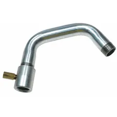 Discharge spout designed for use with compatible manufacturer model number 4VCR4. Directs material flow from industrial equipment such as pumps or conveyors. Suitable as a replacement component in material handling or processing systems.