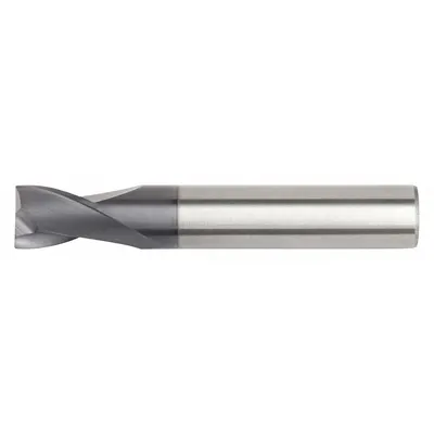 WIDIA HANITA Square End Mill: Carbide, TiAlN Coated, 2 Flute, 1/2" Mill Dia, 1" LOC - General Purpose Carbide Square End Mills