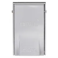 BELL Weatherproof Cover: Die-Cast Zinc, Outdoor Receptacles, 1 Gangs, 4 1/2 in Overall Ht, 3R, Gray (MPN 5027-0)