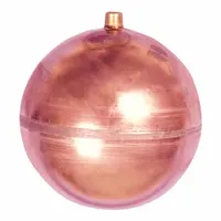 WATTS Float Ball: Float Ball, 1/4"-20, 1/4"-20 Thread Size, Internal, Threaded, Cylindrical, Copper (MPN C6FLT)