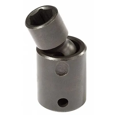 PROTO Flex Impact Socket: 10 mm Socket Size, 6-Point, Std, Black Oxide, Not Tether Capable - 3/8" Drive Metric Flex Impact Sockets