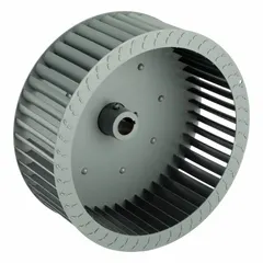 This blower wheel is a replacement component for HVACR fans and ventilation systems. It is compatible with manufacturer part number 100-11-3159 and serves as a direct replacement for maintaining airflow in heating, cooling, and air-moving equipment.