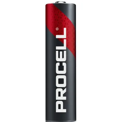 DURACELL PROCELL Battery: AAA, Everyday, Alkaline, 1.5V DC, Procell Constant