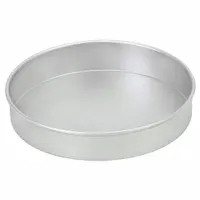 CHICAGO METALLIC Round Cake Pan: Round Cake Pan Pan, Aluminized Steel, Uncoated, 9 in Overall Dia (MPN 49152)