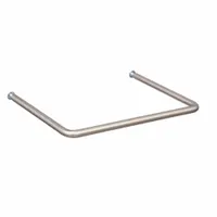 Fixed, non-recessed pull handle made of stainless steel with a dull silver finish. Features threaded-hole mounting with #6-32 screw size and 0.25 in grip thickness. Suitable for use on industrial enclosures, cabinets, and machinery doors requiring a corrosion-resistant grip