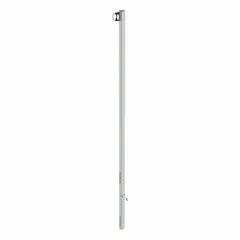 Steel bracket for ladder lifeline systems, rated for 310 lb capacity and 2 in channel width. Designed as a self-retracting lifeline anchor for fall protection on ladders. Suitable for industrial environments requiring secure anchorage at height.