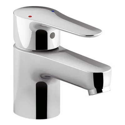 KOHLER Straight Spout Bathroom Faucet: July, Brass, Polished Chrome Finish - Single-Post Handle Bathroom Faucets
